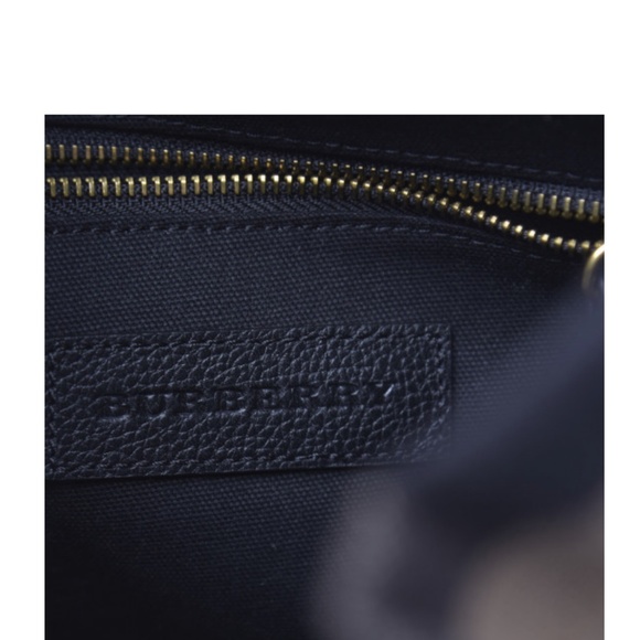 BURBERRY Canvas Mega Check Brookdale Backpack Black